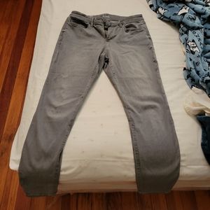 Gray Mid Rise Jeans